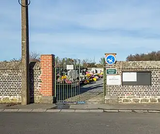 Toegang tot de begraafplaats