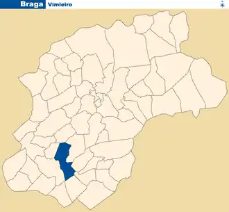 Kaart van Vimieiro