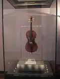 De viool gebouwd door de Italiaanse luitenbouwer Giuseppe Guarneri del Gesù die toebehoorde aan Niccolò Paganini, bekend als Il Cannone