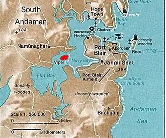 Kaart van Port Blair