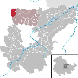 Kaart van Vippachedelhausen