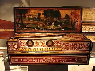 Hans Ruckers 1583Virginal à la quinteParijs, Musée de la musique