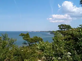 Uitzicht van Visby vanaf Högklint