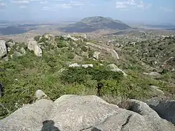 Uitzicht over het gebied bij Bodopitá