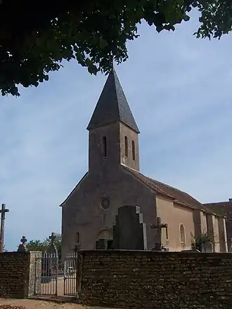 De kerk van Vitry-lès-Cluny