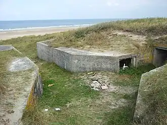 Deel van Bunkermuseum Wn 12H in 2014