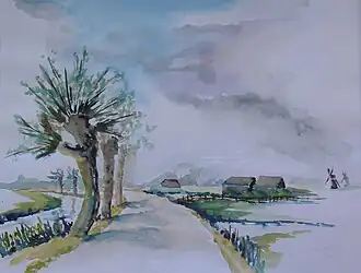 aquarel van de Vlist door Hansje Töben