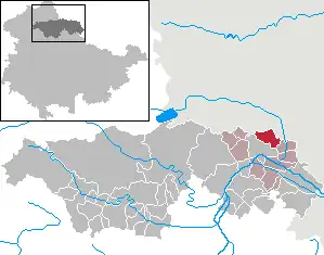 Kaart van Voigtstedt