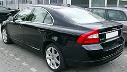 Volvo S80 (2006-2013), achteraanzicht