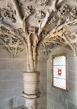 Het gewelf van de trap.