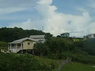 Woningen op Petite Martinique