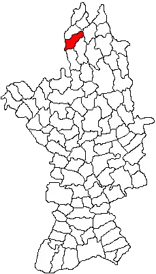 Kaart van Vulturești