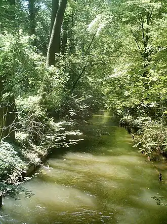 De Würm bij München-Pasing