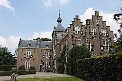 Zicht op het kasteel