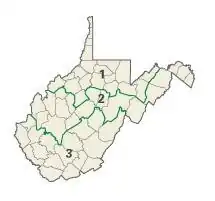 West Virginia's congresdistricten vanaf 2003