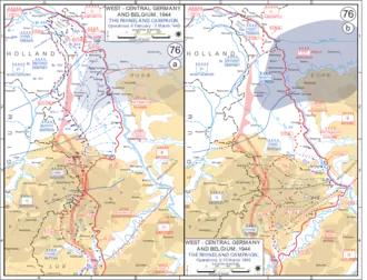 De geallieerde opmars op de linker Rijnoever februari-maart 1945