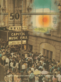 Bezoekers voor de ingang, jaren tachtig