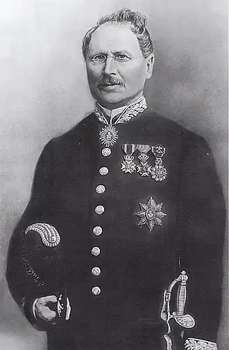 Portretfoto van Willem Hubert Pijls, ca. 1880