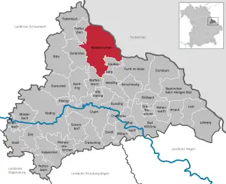 Kaart van Waldmünchen