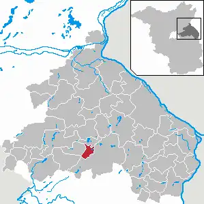 Kaart van Waldsieversdorf