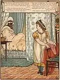 "The better to see you with", houtsnede door Walter Crane