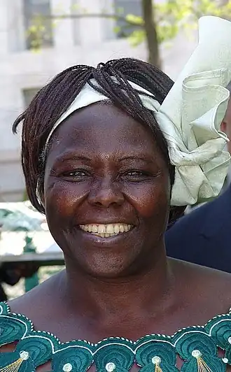 Wangari Maathai in 2005