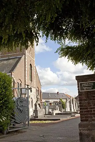 Toegang tot het kerkhof