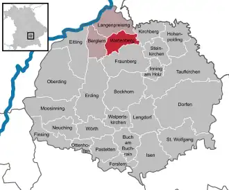 Kaart van Wartenberg