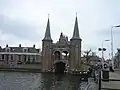 De Sneeker Waterpoort vanuit De Kolk.