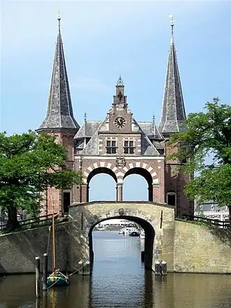 Waterpoort, Sneek, gebouwd ca. 1492