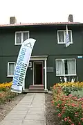 Watersnoodwoning / -museum in Heijningen (gemeente Moerdijk). Het huis is van het type geschenkwoning.