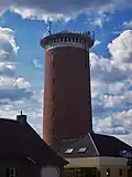 Zuilvormige watertoren van 1957