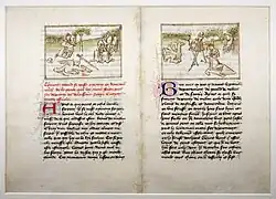 Gerard Boek Uittreksel Nevers Jean de Wavrin (vroege vijftiende eeuw) - Koninklijke Bibliotheek van België - ms 9631 - f.21v en f.20