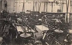 De textielfabriek d'Havé-De Mulder & Fils aan de Grondwetlaan te Sint-Amandsberg