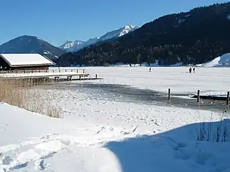 De Weissensee in de winter