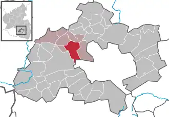 Kaart van Weilerbach (Duitsland)