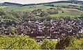 Gezicht op Weiterode vanaf uitzichtpunt Stirnpilz