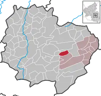 Kaart van Weitersweiler