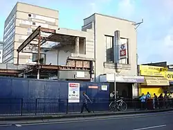 Het gebouw uit 1936 tijdens de sloop in 2008.