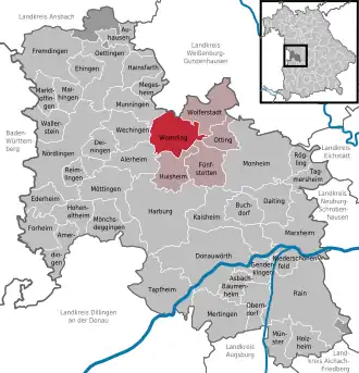 Kaart van Wemding