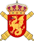 Lintworm op het wapen van Wendland Artillery Regiment, een onderdeel van het Zweedse leger