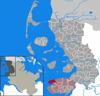 Kaart van WesterheverVesterhever