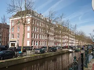 Westerkade tussen Nieuwe Egelantiersstraat en Nieuwe Tuinstraat (maart 2017)