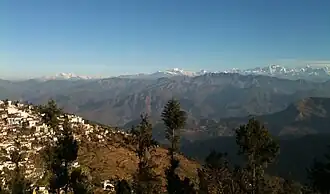 Westelijke Himalaya, gezien vanuit Pauri