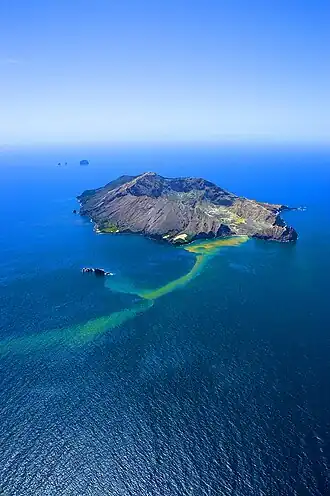 White Island in de Bay of Plenty, Nieuw-Zeeland