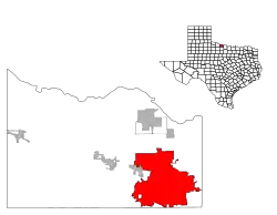 Locatie van Wichita Falls