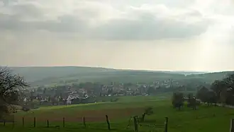 Gezicht op Wiershausen vanuit het noordoosten