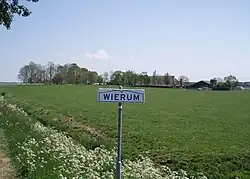 Gezicht op de wierde in 2007, tijdens de herstelwerkzaamheden