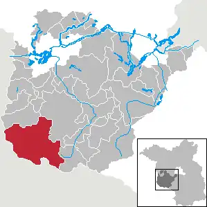 Kaart van Wiesenburg/Mark