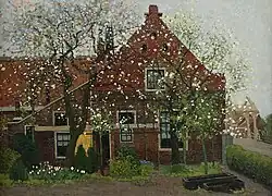 Huisje te Loenen in het voorjaar